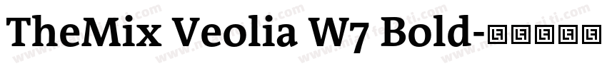 TheMix Veolia W7 Bold字体转换